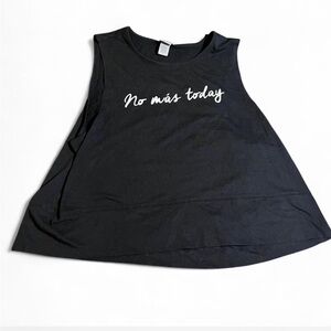 Champion Black Top with White saying